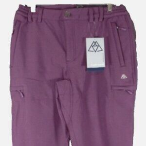 Haimont Fleece Lined Softshell Hiking Pants Women's Medium Purple New with Tag